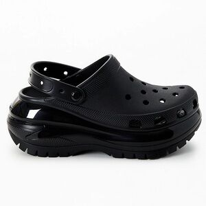 Black Platform Crocs